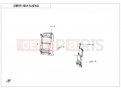 CFMOTO 2025 UTV UFORCE 800 (CF800UTR-4) REAR PLASTICS - F04-7