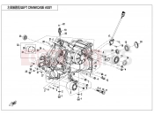 CFMOTO 2025 UTV UFORCE 800 (CF800UTR-4) LEFT CRANKCASE ASSY - E01-1