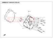 CFMOTO 2025 UTV UFORCE 800 (CF800UTR-4) LEFT CRANKCASE COVER ASSY - E01-4