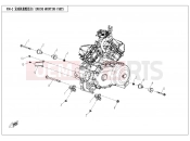 CFMOTO UFORCE 800 (CF800UU-A) ENGINE MOUNTING PARTS - F00-2