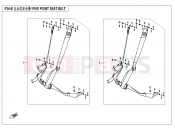 CFMOTO UFORCE 800 (CF800UU-A) FIVE POINT SEAT BELTS - F34-B