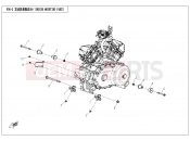 CFMOTO UFORCE 800 (CF800UU-A) ENGINE MOUNTING PARTS - F00-2