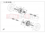 CFMOTO UFORCE 800 (CF800UU-A) REAR WHEEL - F11-A