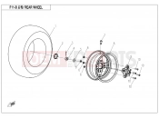 CFMOTO UFORCE 800 (CF800UU-A) REAR WHEEL  - F11-B