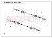 CFMOTO UFORCE 800 (CF800UU-A) FRONT CV SHAFT  - F27-A