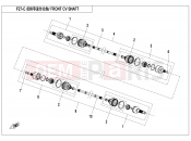 CFMOTO UFORCE 800 (CF800UU-A) FRONT CV SHAFT - F27-C