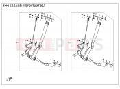 CFMOTO UFORCE 800 (CF800UU-A) FIVE POINT SAFETY BELTS - F34-B