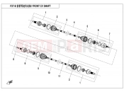 CFMOTO UFORCE 800 (CF800UU-A) FRONT CV SHAFT - F27-B