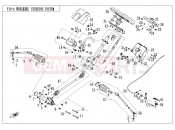 CFMOTO UFORCE 800 (CF800UU-A) STEERING SYSTEM(WITHOUT EPS,CCVI STEERING TIE-ROD) - F10-A-B