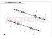 CFMOTO UFORCE 800 (CF800UU-A) FRONT CV SHAFT - F27-C