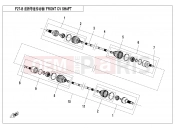 CFMOTO UFORCE 800 (CF800UU-A) FRONT CV SHAFT - F27-B