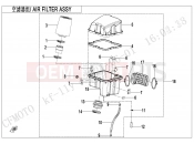 CFMOTO UFORCE 800 (CF800UU-A) AIR FILTER ASSY. - F41-V2