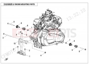 CFMOTO ZFORCE 950 (CF1000STR-3L) ENGINE MOUNTING PARTS - F00-1