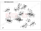CFMOTO ZFORCE 950 (CF1000STR-3L) MIDDLE PLASTICS - F04-3