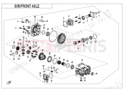 CFMOTO ZFORCE 950 (CF1000STR-3L) FRONT AXLE - F31