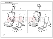 CFMOTO ZFORCE 950 (CF1000STR-3L) REAR SEAT - F13-2-A