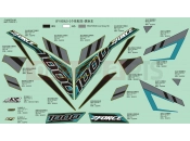CFMOTO 2016 SSV ZFORCE 1000 (CF1000US-2) DECAL(BLACK) - F19-2-B