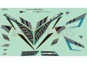 CFMOTO 2018 SSV ZFORCE 1000 (CF1000US-2) DECAL(BLACK) - F19-2-B