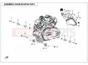 CFMOTO 2019 SSV ZFORCE 1000 (CF1000US-2) ENGINE MOUNTING PARTS - F00-1