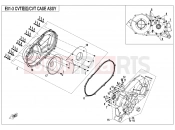 CFMOTO 2019 SSV ZFORCE 1000 (CF1000US-2) CVT CASE ASSY - E01-3-V1