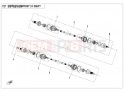 CFMOTO 2020 SSV ZFORCE 1000 (CF1000US-2) FRONT CV SHAFT - F27