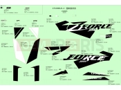 CFMOTO 2021 SSV ZFORCE 1000 (CF1000US-2) DECAL,INTERNATIONAL(LAVA ORANGE) - F19-2-C