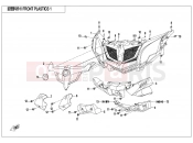CFMOTO 2017 SSV ZFORCE 1000 (CF1000UTR-2) FRONT PLASTIC 1 - F04-1