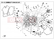 CFMOTO 2017 SSV ZFORCE 1000 (CF1000UTR-2) LEFT CRANKCASE ASSY - E01-1-V2