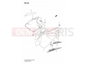 SUZUKI DR-Z400S K7 (2007) (E03,E28,E33) 39 - FRAME COVER (MODEL K5/K6/K7/K8)