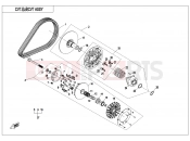 CFMOTO 2017 SSV ZFORCE 1000 (CF1000UTR-2) CVT ASSY(NON SPEED LIMITED@^DIE THRUST COLLAR) - E05-A