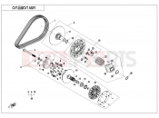 CFMOTO 2017 SSV ZFORCE 1000 (CF1000UTR-2) CVT ASSY(NON SPEED LIMITED@^V5 THRUST COLLAR) - E05-B