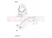 SUZUKI DR-Z400S K7 (2007) (E03,E28,E33) 40 - FRONT FENDER (MODEL K5/K6/K7/K8)