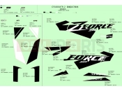 CFMOTO 2021 SSV ZFORCE 1000 (CF1000UTR-2) DECAL(ATHENS BLUE)
