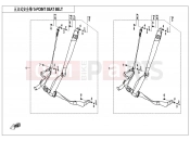 CFMOTO 2021 SSV ZFORCE 1000 (CF1000UTR-2) 5-POINT SEAT BELT