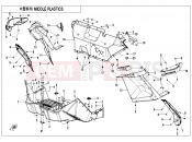 CFMOTO ZFORCE 1000 (CF1000UTR-B) MIDDLE PLASTIC - F04-3