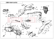 CFMOTO ZFORCE 1000 (CF1000UTR-B) REAR PLASTIC - F04-7
