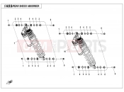 CFMOTO ZFORCE 1000 (CF1000UTR-B) REAR SHOCK ABSORBER - F06-2