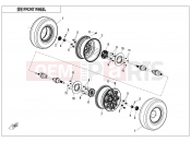 CFMOTO ZFORCE 1000 (CF1000UTR-B) FRONT WHEEL - F07