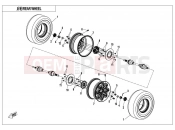 CFMOTO ZFORCE 1000 (CF1000UTR-B) REAR WHEEL - F11