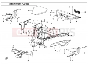 CFMOTO 2021 SSV ZFORCE 1000 (CF1000UTR-B) FRONT PLASTIC - F04-2-V1