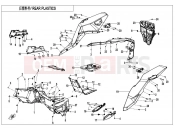 CFMOTO 2021 SSV ZFORCE 1000 (CF1000UTR-B) REAR PLASTIC - F04-7