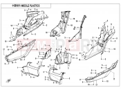 CFMOTO 2024 SSV ZFORCE 1000 (CF1000UTR-C) MIDDLE PLASTICS - F04-5