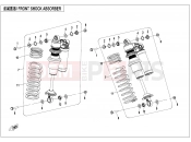 CFMOTO 2024 SSV ZFORCE 1000 (CF1000UTR-C) FRONT SHOCK ABSORBER - F05-2