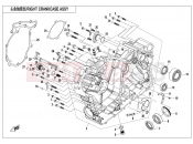 CFMOTO 2024 SSV ZFORCE 1000 (CF1000UTR-C) RIGHT CRANKCASE ASSY - E01-2