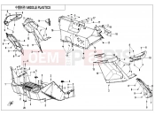 CFMOTO 2025 SSV ZFORCE 1000 (CF1000UTR-C) MIDDLE PLASTICS - F04-3