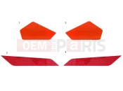 CFMOTO 2025 SSV ZFORCE 1000 (CF1000UTR-C) REFLECTOR - F19-3