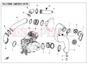CFMOTO 2015 SSV ZFORCE 500 (CF500US) CVT AIR PIPE - F00-2