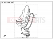 CFMOTO 2015 SSV ZFORCE 500 (CF500US) SEAT ASSY - F13