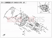 CFMOTO 2015 SSV ZFORCE 500 (CF500US) LEFT CRANKCASE COVER ASSY - E01-4