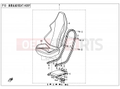 CFMOTO ZFORCE 500 (CF500US) SEAT ASSY - F13